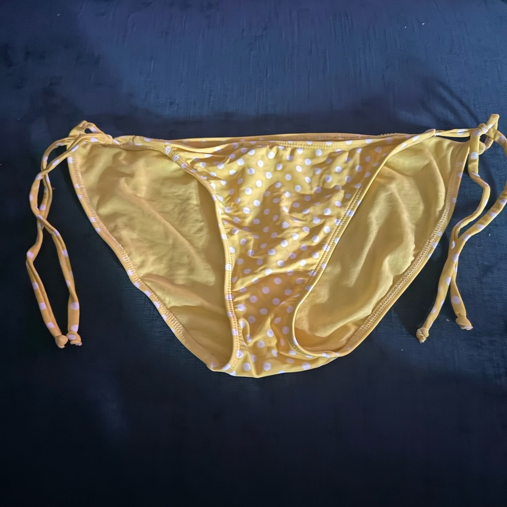 Old Navy Yellow Polka Dot Bikini Bottom - Picture 2 of 4